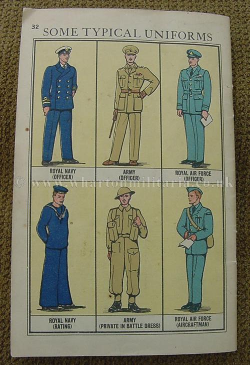 Ranks and Badges in the Navy, Army, RAF and Auxiliaries, 1940 published